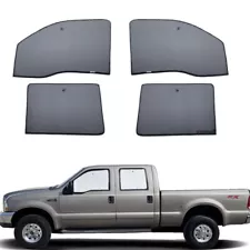 Fit For Ford F350 Super Duty Crew Cab 1999-2007 Window Black Silver Sunshade