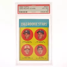 1963 TOPPS ROOKIE STARS #537 PETE ROSE ROOKIE CARD VG - EX 4 PSA