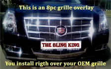 2008-2011 Cadillac CTS chrome grille insert grill overlay trim