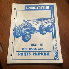 1992 POLARIS Big Boss 6x6 - Service Shop Repair ATV - Parts Manual #W928727 OEM