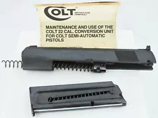 Colt .22 Conversion Unit Pistol Slide, Barrel, Spring, 10 Round Magazine, Manual