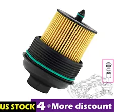 Engine Oil Filter & Cap for Buick Chevy Pontiac Saturn 2.4L 12605565