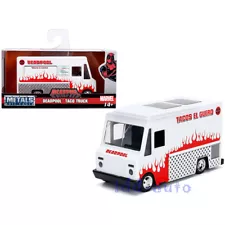 JADA DEADPOOL TACO TRUCK WHITE MARVEL SERIES 1/32 DIECAST MODEL 99800