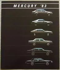 MERCURY USA Car Sales Brochure For 1983 #P-8077 9.82 Capri LYNX Marquis LN7++