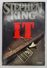 STEPHEN KING "IT" 1986 1st EDITION HARD COVER W SLIP COVER VERY GOOD CONDITION