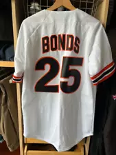 BARRY BONDS San Francisco Giants 1993 Home Majestic Baseball Throwback Jersey