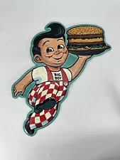 Open Road Bob's Big Boy Family Restaurant Hamburger 13x13 Metal Garage Sign