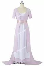 Titanic Cosplay Rose Purple Swim Gown Dress Costume