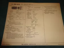 1968 BUICK 430 V-8 ENGINE SUN TUNE-UP CHART / 4BBL CARB