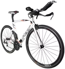 Felt B12 2x 10 Speed Carbon Triathlon Bike 51cm WHITE Shimano Ultegra Tri 2013