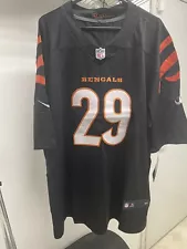 Cincinnati Bengals Taylor-Britt stitched jersey message for size availability