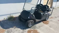 Black 2007 yamaha drive 48v 4 seat Passenger golf cart 10” rims flip seat