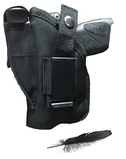 Concealed Walther PK 380 With Laser Gun Holster By Feather Lite. For Hip or IWB