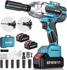 Cordless Impact Wrench Brushless Impact Wrench 1/2 inch Max Torque 479 Ft-lbs(65