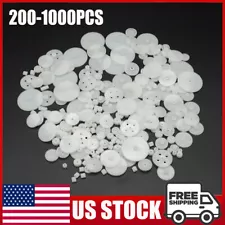 200-1000 Pcs Mixed Plastic Crown Gears Sector Module Set 0.5 Toy Car Robot Parts