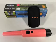 WHITE'S Metal Detector Bullseye TRX Pinpointer RARE PINK #800-0343 New Open Box