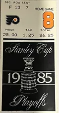 Flyers 5/16/85 Stanley Cup Conference Finals Ticket Stub, Flyers Win Over Quebec