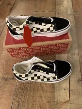 Vans Primary Check Old Skool sneakers Black/White Checkerboard Shoes Unisex M4