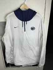 Penn State Nylon Sweatshirt Size XL White Nike PSU Nike Half Zip Sweatshirt