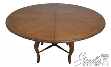 L64254EC: Country French Style Round Oak Dining Room Table