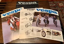 VESPA P200E P125X 100 SPORT 50 PIAGGIO GRANDE SI CIAO DEALER BROCHURES 1980s