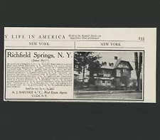 Richfield Springs NY: 1908 FOR SALE AD TUDOR STYLE VICTORIAN ON JAMES STREET