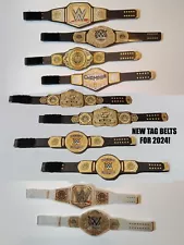 NEW 10 WWE Custom Wrestling Figure Belts FROM 2024 (FIGS NOT INCLUDED)