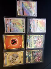 pokemon card lot seven cards ultra rares full arts promo ex gx gold cards megas