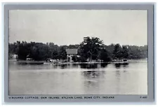 O'Rourke Cottage Gem Island Sylvan Lake Rome City Indiana IN Vintage Postcard