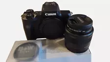 GREAT* Canon Black EOS M50 Mirrorless Camera with 24.1 MegaPixels + 15-45mm Lens