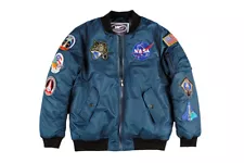 Up and Away NASA Space Shuttle Flight Bomber Jacket