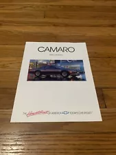 1989 Chevrolet Chevy Camaro Car Sales Brochure Catalog OEM Free Ship