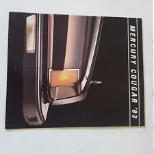 Mint Original 1983 Mercury Cougar sales brochure