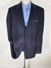 42L Iconic Boss SAKS Purple/Black Fleck Velvet Velour Tweed sport coat Jacket