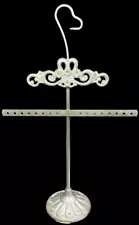 Silver Design Jewelry Hanger Earring Necklace Holder Rack