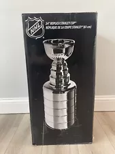 NHL Official Replica Stanley Cup Trophy 2 Feet Size USED Gloves Certificate