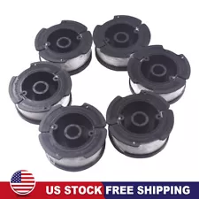 6Pack Spool Line For Black Decker String Trimmer AF-100-3ZP Weed Eater 30ft