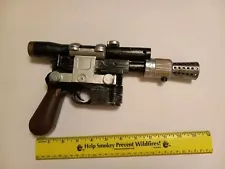 2008 RUBIES STAR WARS HAN SOLO DL-44 BLASTER W WORKING SOUND, COSPLAY