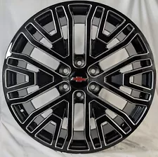 22" Wheels Rims Black Fits Chevy Silverado Tahoe Avalanche Silverado