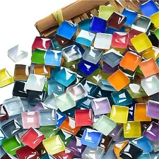 DIY Mosaic Tiles for Crafts, Colorful Glass Mosaic Kits for Adults, 350 Pcs Bulk