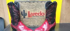 Laredo Western Boots - Men's "RED PYTHON" 31070 Size 8.5 2E - Box,Bagged, Tagged