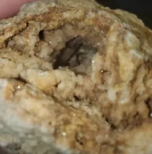 100% Hollow Geode With A Natural Window Opening