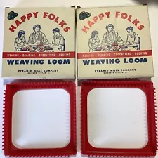 2 Happy Folks Weaving Looms W/Original Boxes Art. 902 Box18