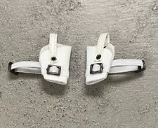 SU-LH-WHT: 1/12 White Leg Gun Holsters x 2 (Left & Right) for 6" muscular body