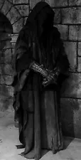 Ring Wraith Costume Nazgul Costume/Nazgul Helmet/Gloves/Black Cape Halloween