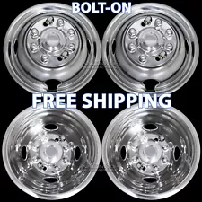 2007-2025 FORD E350 E450 Van 16" BOLT ON Dually Wheel Simulators Dual Rim Covers