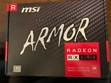 MSI Radeon RX 570 Armor 8GB GDDR5 Graphics Card (New in BOX)