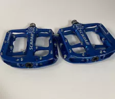 Chromag Scarab flat platform pedals blue anno mountain bike MTB DH