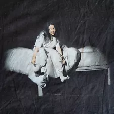 Billie Eilish When We Sleep Tour 2019 Music Concert Black XL Graphic T-Shirt Tee