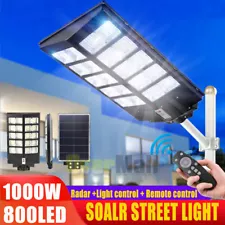 990000000000LM 1000W Outdoor Commercial Solar Street Light Parking Lot Road Lamp